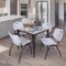 Regency Kahlo Square Table & Chair Sets, 30 W, 30 L, 29 H, Wood, Metal, Plastic Top, Maple TPL3030PLBK47GY - alternate 1